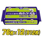80814×12 アクティ トイレに流せるぬれタオル 日本製紙クレシア
