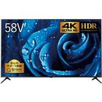 QRC-58W4K キュリオム 58V型 液晶テレビ HDR対応 4K対応 (地上・BS 