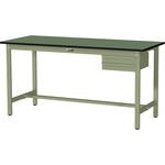 ワークテーブル300シリーズH900固定式(2段(浅型W394mm)キャビネット付き) 山金工業