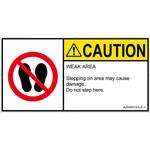 PL警告表示ラベル(ANSI準拠)│禁止事項：乗らない│英語(ヨコ) SCREEN