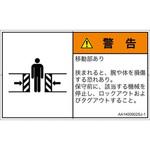 PL警告表示ラベル(ANSI準拠)│機械的な危険：押しつぶし(腕/体)│日本語(ヨコ) SCREENクリエイティブコミュニケーションズ