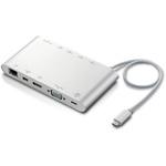 USBハブ ドッキングステーション PD対応 Type-C接続 VGA HDMI LAN SD ケーブル長30cm アルミ筐体 マルチハブ エレコム