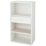 CEB-1160DW(WH) EBコーティング収納庫 引出付き YAMAZEN(山善)