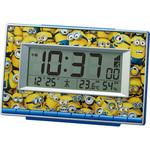 ミニオンデジタル電波目覚時計 リズム(旧：リズム時計工業) 置き時計
