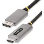 DisplayPort 1.4 - HDMI 2.1変換ケーブル/2m/アクティブ/8K60Hz/4K144Hz/オス-オス/HDR10/HDCP 2.3/7.1chオーディオ/ブラック/モニター ディスプレイアダプター StarTech.com
