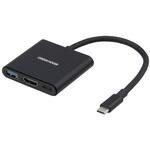 3in1 USB Type-C コンパクトドッキングステーション グリーンハウス
