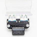 AR-UP19UAW 環七若林 USB3.0/19ピン→USB3.0×2ポート変換 エアリア