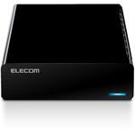 外付けハードディスク HDD 2TB/4TB/6TB テレビ録画 PC ファンレス設計 静音 縦置き/横置き ブラック エレコム