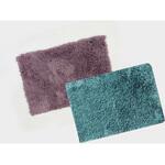6760 ふわっふわ!マイクロファイバーバスマット シンフォニ 45×60cm ブルー&パープル 2枚入 マルナカ