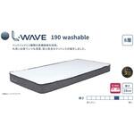 L-WAVE 8層構造ファイバーマットレス 洗える 厚み19cm コイズミファニテック