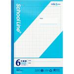 LSP6B スクールラインプラス 6mm方眼罫(ブルー) 日本ノート