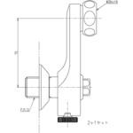 THD62-1 止水栓付取付脚(サーモ用、調圧機構付) 1個 TOTO 【通販