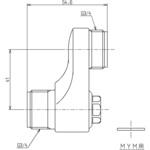 止水栓付取替用脚(2ハンドル取替サーモ用) TOTO 水栓取付部品 【通販