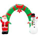 TE5-4055 エアブロー サンタ&スノーマンアーチ(高さ：240cm ) アルファ[販促]