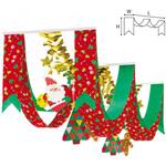 TA5-0318 ジンジャークリスマスプリーツ2連ペナント アルファ(販促)