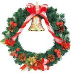 TA5-3166R 40cmクリスマスリース(レッド) アルファ[販促]