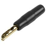 PSG03598 バナナ プラグ & ジャック 金メッキ ブラック MULTICOMP