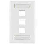 FPITRIPLE-W フェースプレート 3ポート ABS ホワイト ヘラマンタイトン(旧:タイトン)