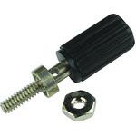 111-0703-001 バインディング ポスト 15A #6-32 スタッド ブラック ユニペックス(UNI-PEX)