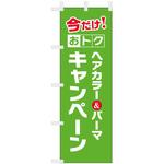 理容室・美容室のぼり ヘア&カラーキャンペーン ツルハタ(服部)