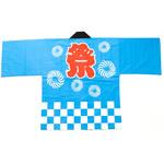 お祭はっぴ 市松柄 大人用 ツルハタ(服部)