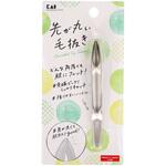先が丸い毛抜き 貝印