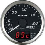 DPB-E DUAL GAUGE PRO ブースト計(EURO車用) Φ60 1個 Pivot