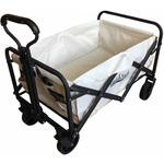 LF-OW010-BE アウトドアワゴン 折りたたみ 65L 軽量 耐荷重80kg 4輪 360℃ 回転 LandField