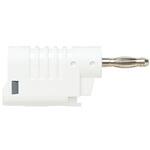 73092-9 4MM バナナ プラグ スタッキング 36A ホワイト POMONA