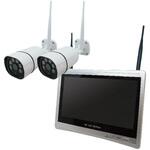 SEC-W-ML2CH-2T ワイヤレス300万画素12.5インチモニター一体型防犯カメラ2台セット ブロードウォッチ