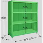 中軽量棚PML型パネル付(250kg/段・単体・高さ1800mm・4段タイプ) サカエ