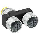 スプリッター M12 コネクタ 2ポート Lumberg Automation