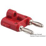 MDP-2 ダブル バナナ プラグ 15A ネジ レッド POMONA