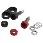 2269-0. ダブル バナナ ジャック 15A タレット ブラック POMONA