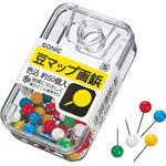 AZ-893 豆マップ画鋲 色込み SONIC(ソニック・文具)