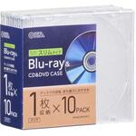 OA-RCD5M10P-C Blu-ray&CD&DVDケース 厚み5mmスリムタイプ 1枚収納 オーム電機