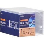 OA-RCD10M20P-C Blu-ray&CD&DVDケース 厚み10mmスタンダードタイプ 1枚収納 オーム電機