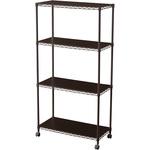 カラー メタルラック (R) ウッドボード付き 幅75cm Φ19mm アイリスオーヤマ