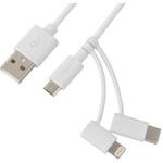 3in1 USBケーブル オーム電機