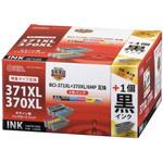 INK-C371370B-6P+1 キヤノン互換インク 371XL370XL オーム電機