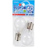 LB-PS3740K-W2P ミニクリプトン球 PS35E17 36W オーム電機