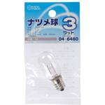 ナツメ球 T20E12 3W オーム電機