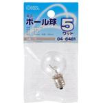 LB-G3205-C ミニボール球 G30E12 5W オーム電機