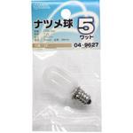 LB-T0205-F ナツメ球 T20E12 5W オーム電機