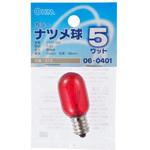 ナツメ球 T20E12 5W オーム電機