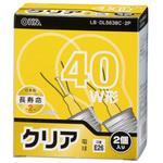 長寿命 白熱電球 38W 2個パック オーム電機