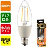 LDC2L-E17/D C6 LED電球 E17 C形 2W 調光器対応 オーム電機