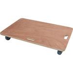 - 平台車 木製 PP+PVC車輪 すべり止めなし ダブル持ち手 モノタロウ 53471803