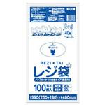 レジ袋薄手 乳白 長舌片 サンキョウプラテック