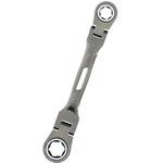 【新品】首振りダブルギアレンチ 軽量ガチレンチ ダブルフレキシブル 全6種セット ガチレンチダブルフレキシブル TAKAGI(高儀) 両口めがねレンチ 【通販